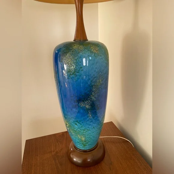 MCM Royal Haeger Etruscan glaze table lamp - Picture 2 of 10